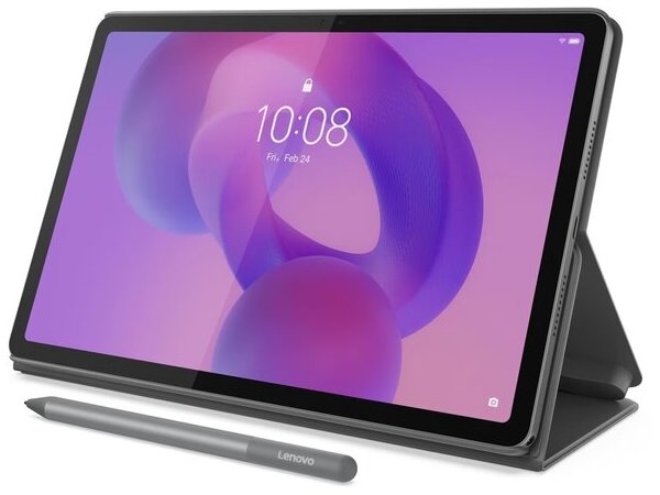 LENOVO Tablet Idea Tab 11&apos;&apos; 2.5K/MediaTek Dimensity 6300/8GB/128GB/Arm Mali-G57 MC2/Android 15/Pen+Folio Case/2Y CAR/Luna Grey (ZAFR0074GR)