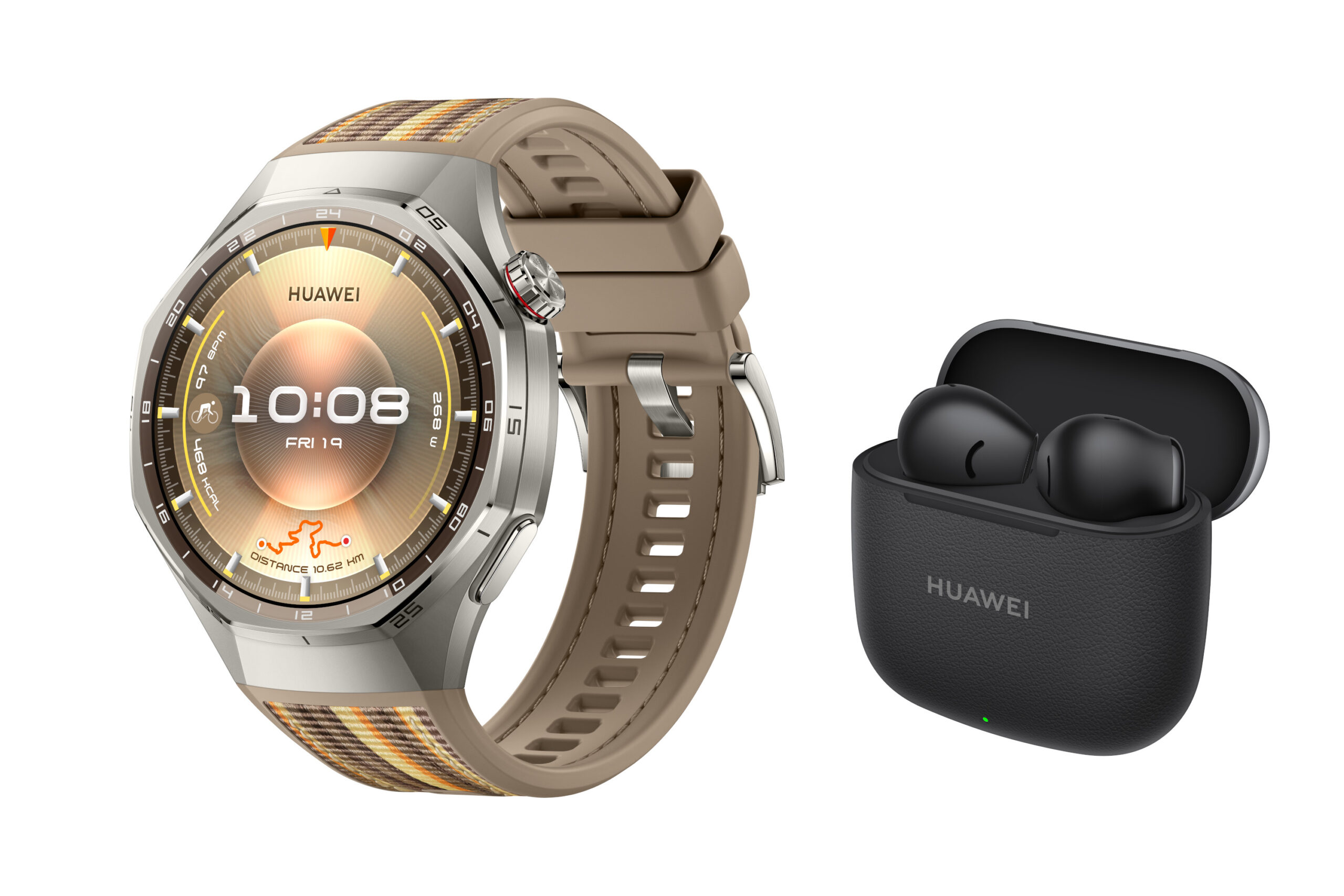 Huawei Watch GT 6 Pro 46mm Brown woven + Huawei Freebuds SE 3 Black