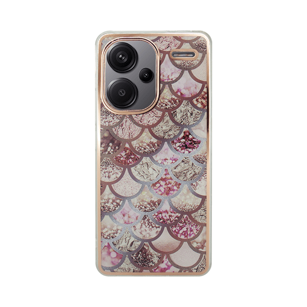 Vivid Mermaid Scale Silicone Case Redmi Note 13 Pro+ 5G Rose Gold (CS-FSHN BLK-2403007)