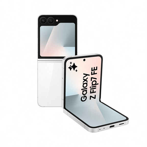 Samsung Galaxy Z Flip7 FE Smartphone 256GB White (SM-F761BZWHEUE)