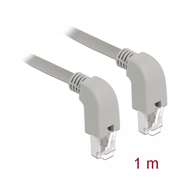 SF/UTP 1m Cat5e 90° downwards (85859)