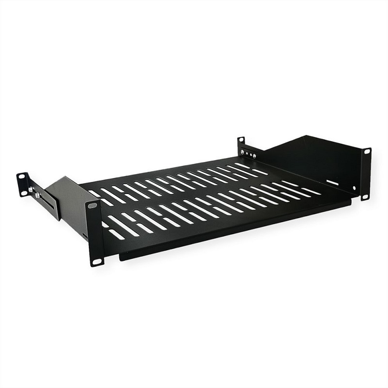 Ραφι 2Uγια rack με βαθος 60cm 25Kgr L= 35,00cm+brackets RAL9005 (26.99.0406-5)