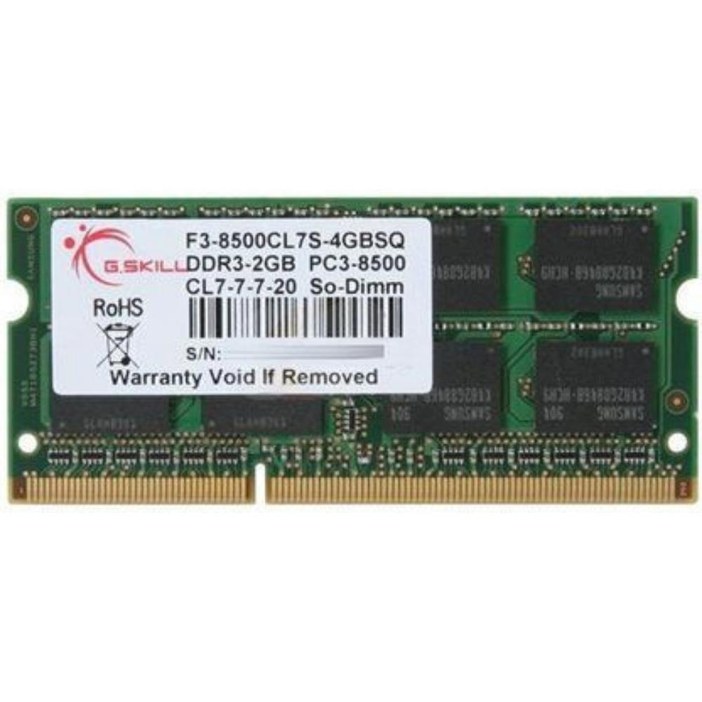 G.Skill Ripjaws DDR3 με Module 1x4GB και Ταχύτητα 1066 για Laptop (F3-8500CL7S-4GBSQ)