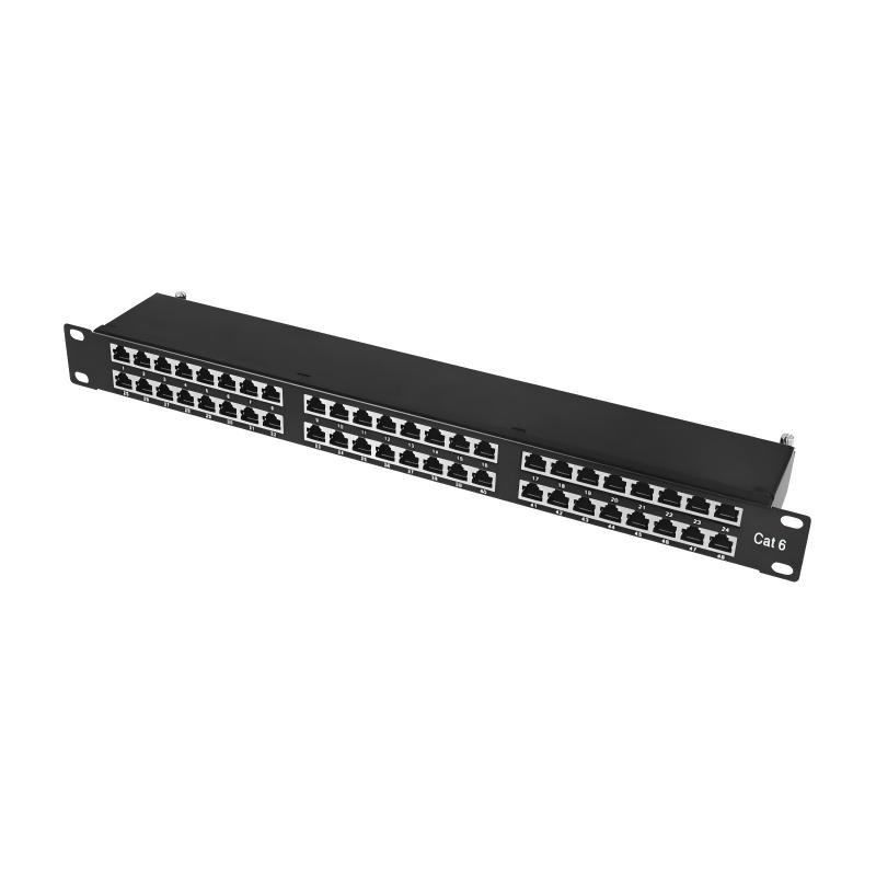 Patch Panel CAT6 48 Θέσεων 1U Power On PP-C6-F48 FTP (050242)