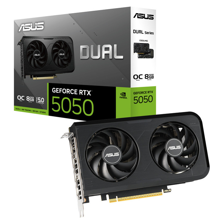 ASUS VGA DUAL-RTX5050-O8G, 8GB GDDR6 (90YV0N72-M0NA00)