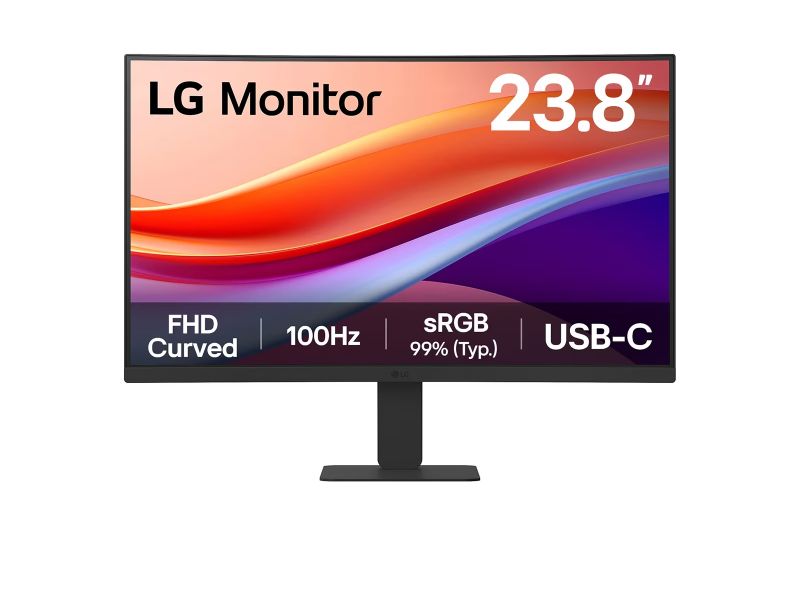 LG 24U421A-B VA FHD HDR Curved Monitor 24" (LG24U421A-B)