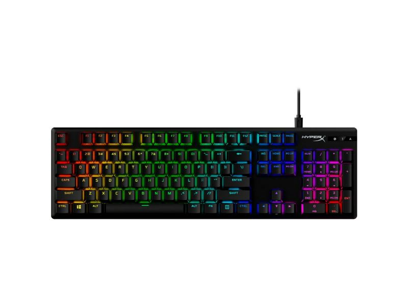 HyperX Alloy Origins PBT HX Red Mechanical Full Size Gaming Keyboard (US Layout) - Black - 639N3AA (00184490)