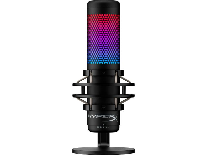 HyperX QuadCast S USB Microphone - RGB Lighting - Black/Grey - 4P5P7AA (00184507)