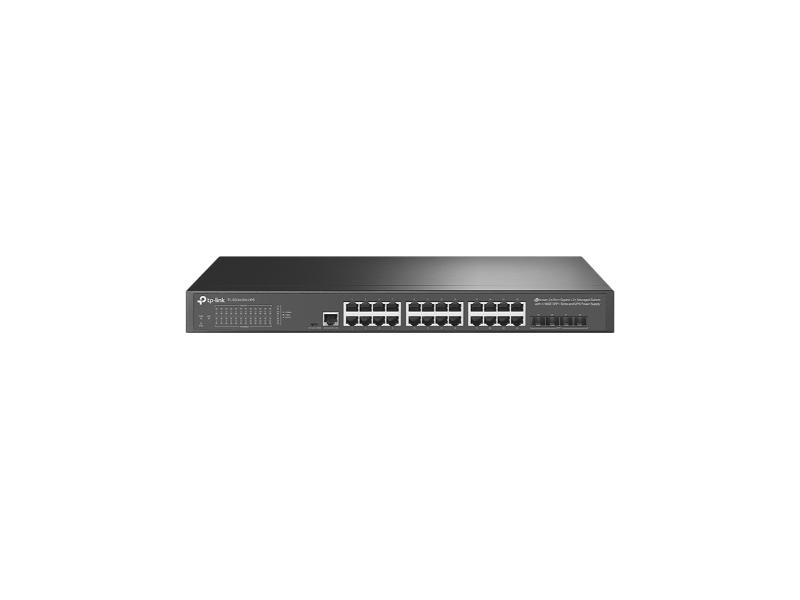 Tp-Link JetStream 24-Port Gigabit L2+ Managed Switch with 4 10GE SFP+ Slots and UPS Power Supply (TL-SG3428X-UPS) (00180688)