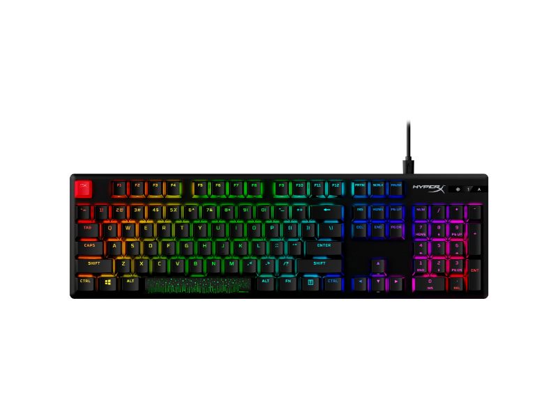 HyperX Alloy Origins PBT HX Blue Mechanical Full Size Gaming Keyboard (US Layout) - Black - 639N4AA (00184534)