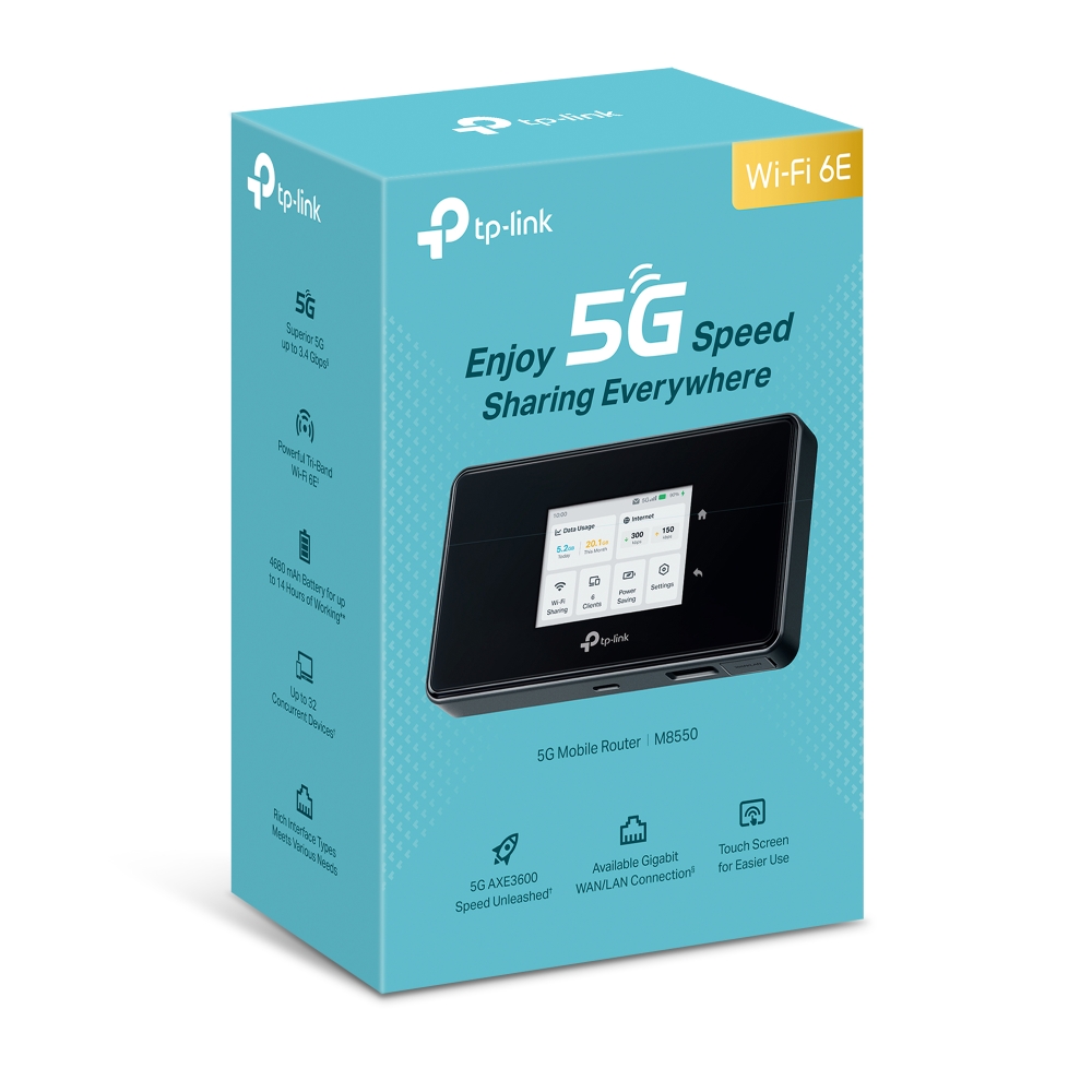 5G LTE  AXE3600 Mobile Wi-Fi με υποδοχή κάρτας SIM (M8550)