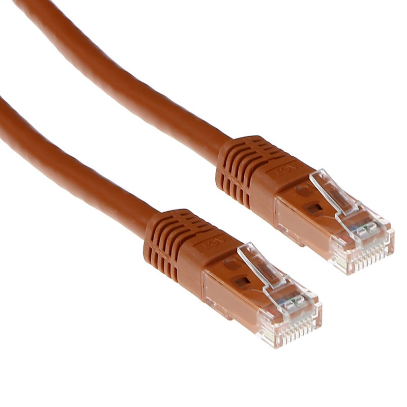 UTP 1m Cat6 καφέ (IB1601)