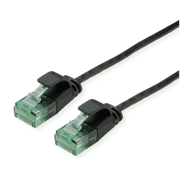 UTP 1.5m Cat6a Μαυρο Slim Cu LSZH (21.45.3454-100)