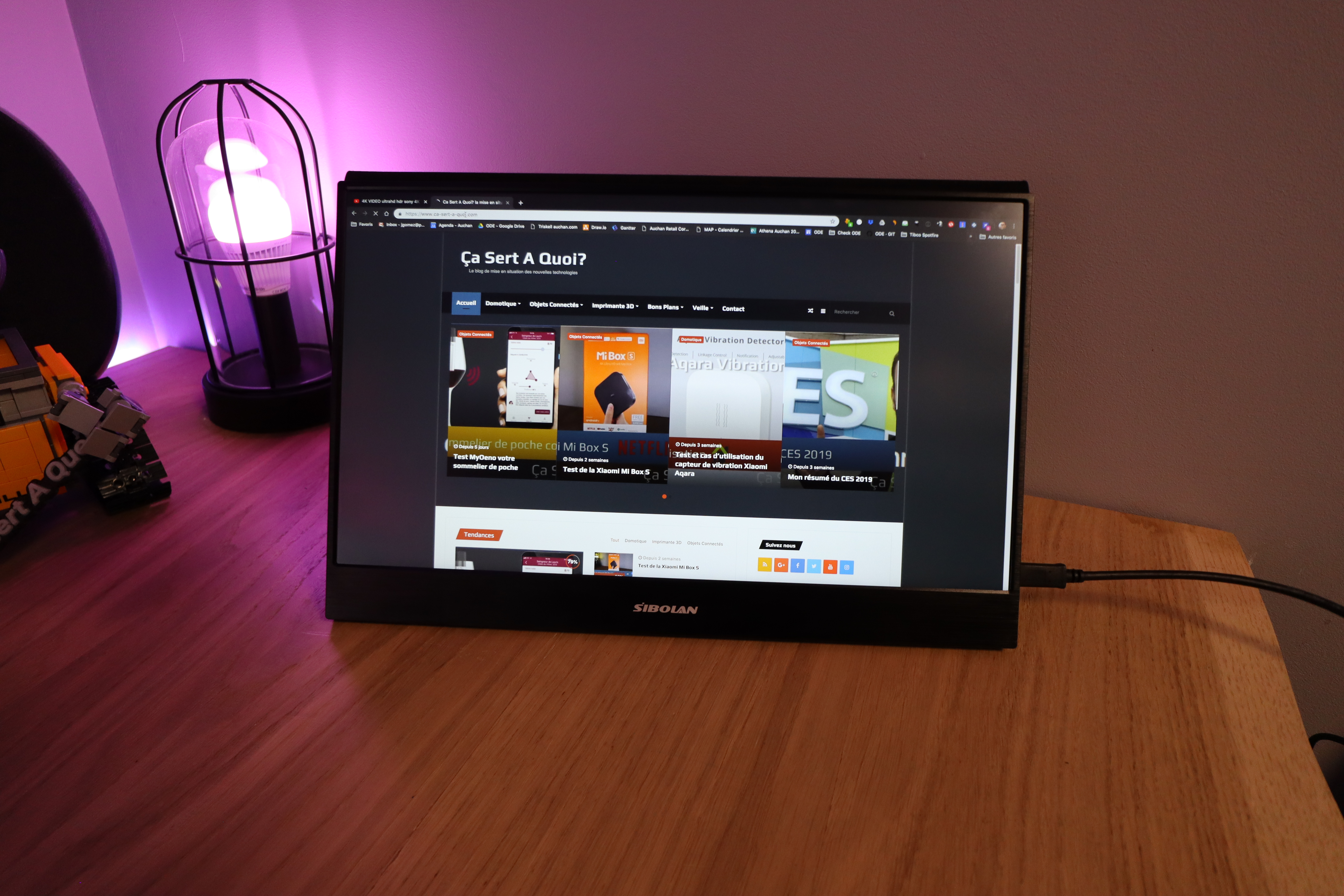 Sibolan S19b un écran portable externe 15,6″ 4K HDR en