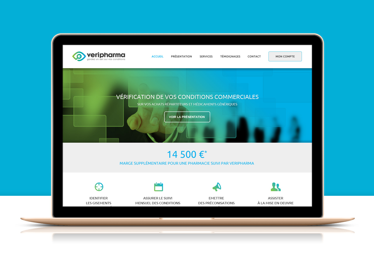 Creation Du Design Du Site Internet De Veripharma