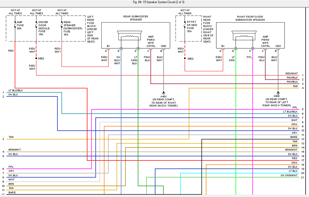 Cadillac cts bose amp wiring diagram