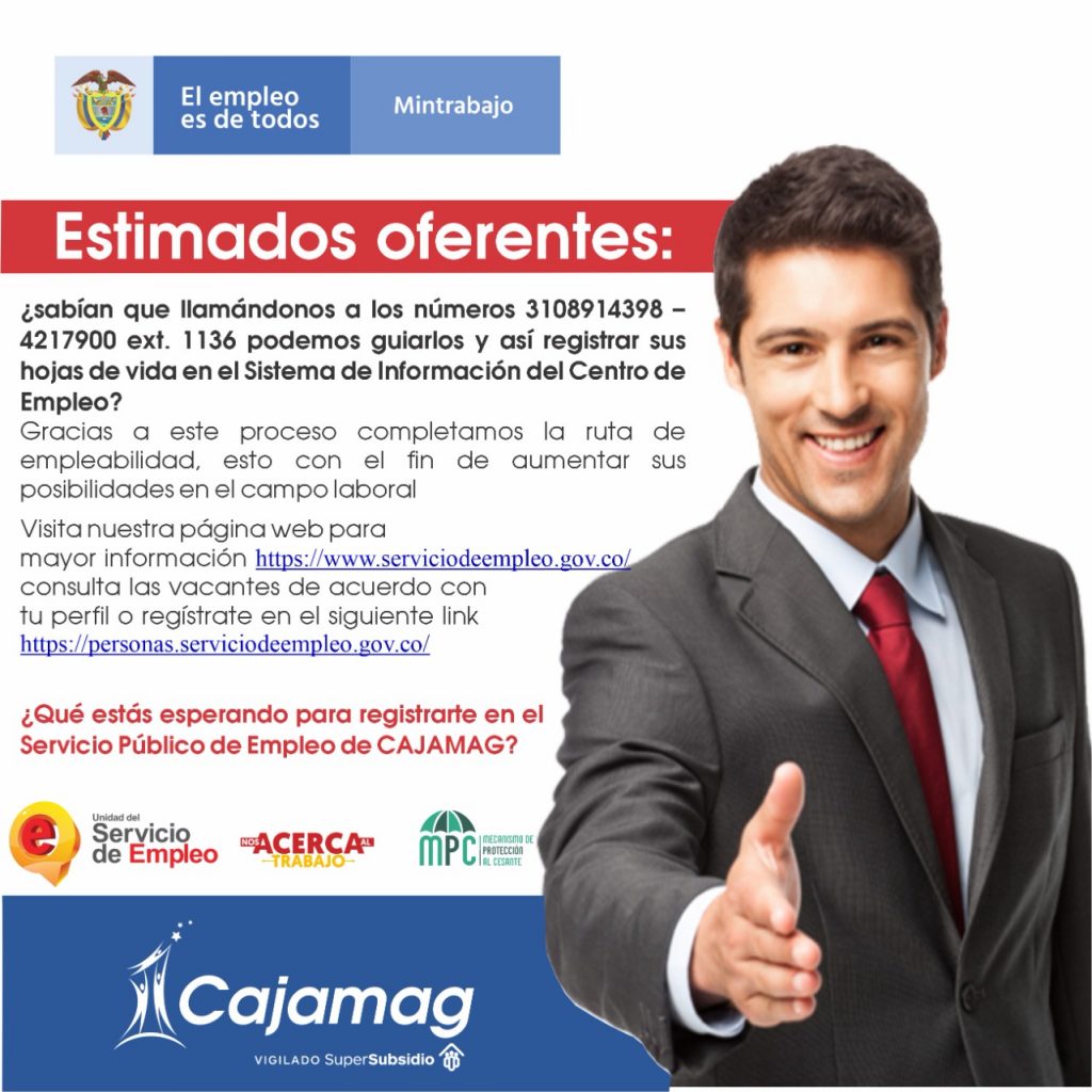 Elempleo.com, la bolsa de trabajo con miles de vacantes en colombia. Centro De Empleo Cajamag