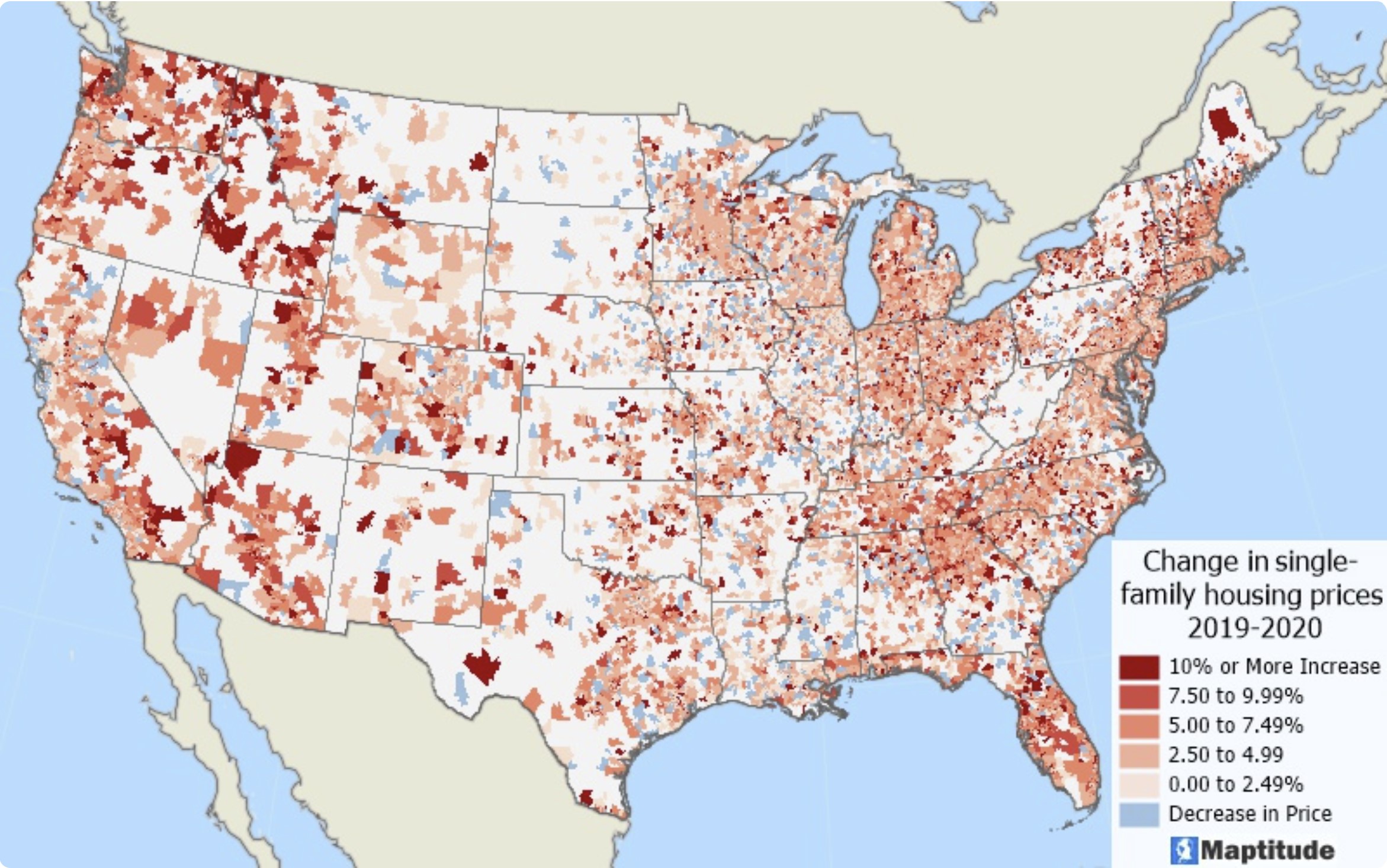 What Is The Housing Price Index And How Can I Map It Maptitude 