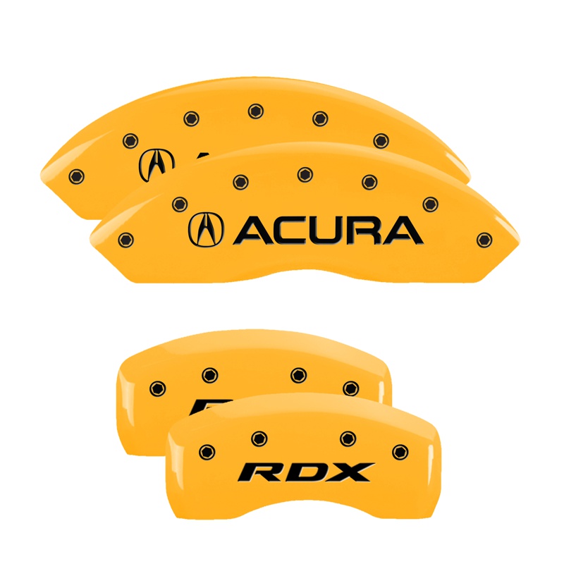 Mgp brake caliper covers for 2016-2018 acura rdx (39022s) front & rear set