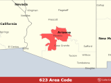 Area Code 623 Map Time Zone And Phone Lookup