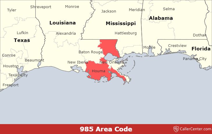 Area Code 985 Wikipedia - Perfect Space Design - Ultra HD