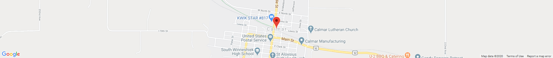Home City Of Calmar Iowa Google Map 