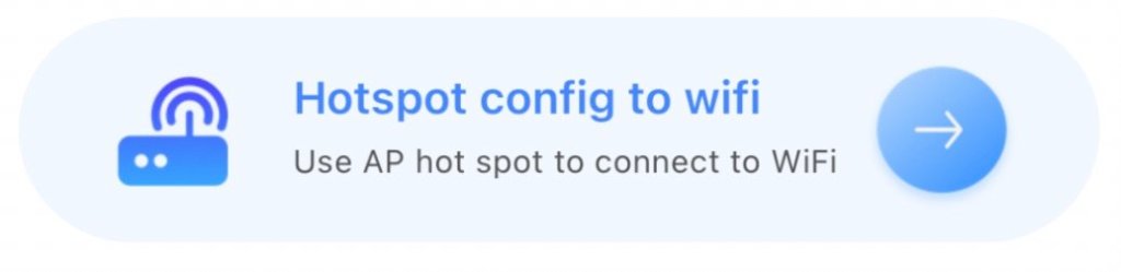 Hotspot config to wifi -yi iot