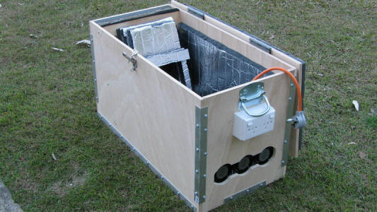 The two conventional front and . generator soundproof box