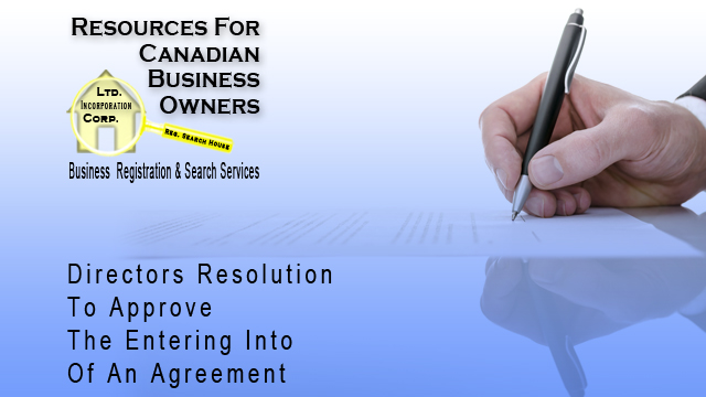 directors-resolution-to-approve-an-agreement
