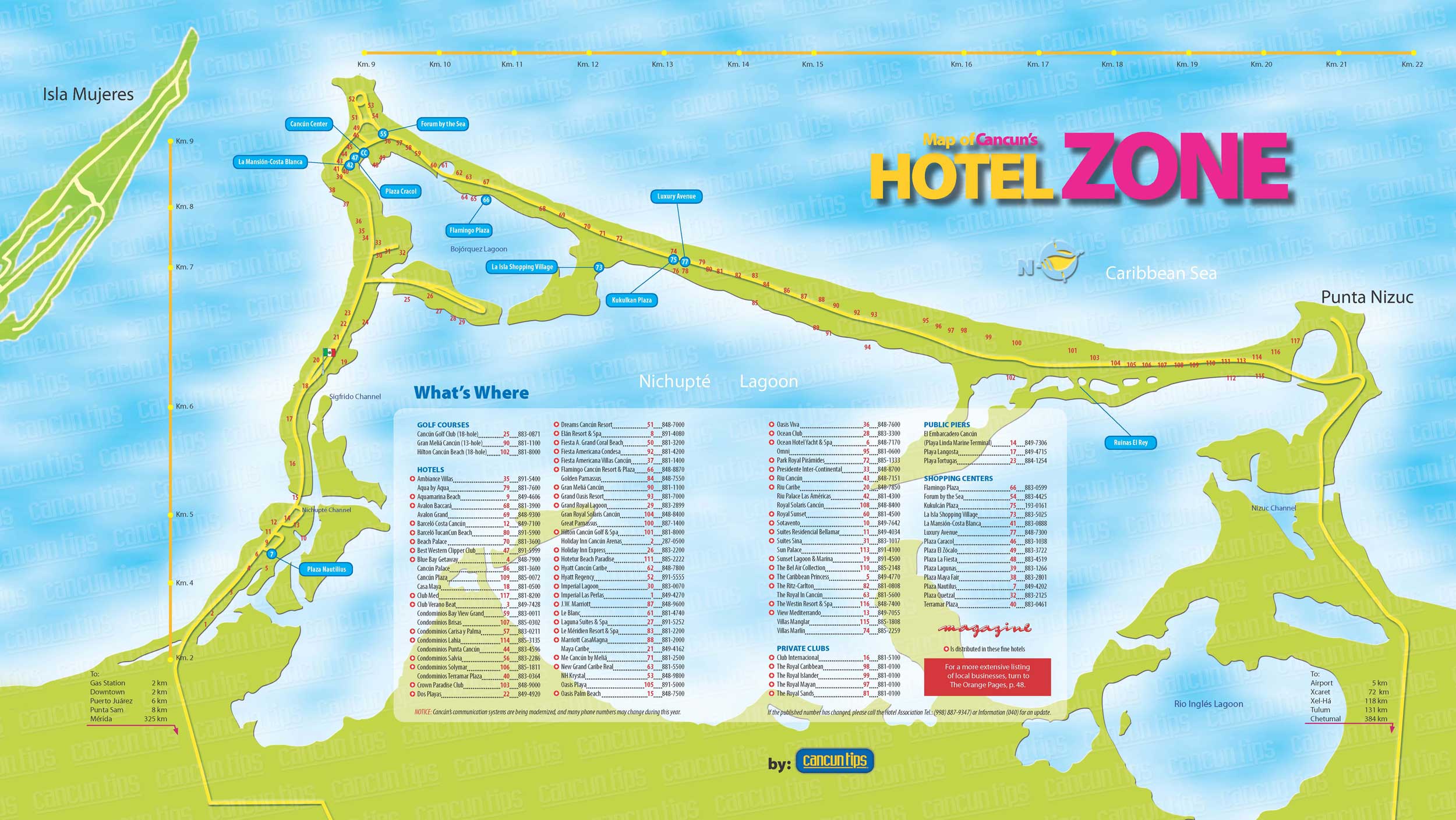 Cancun Hotel Maps 