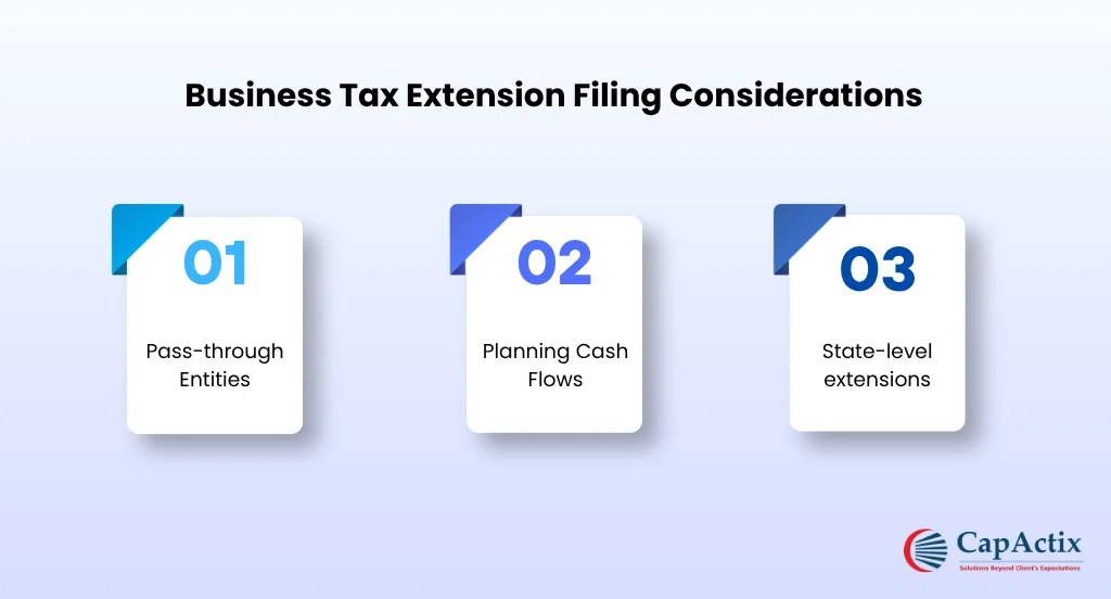 Business Tax Extension Filing Considerations