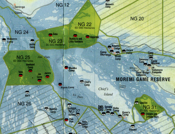 Botswana Map When And Where To Go