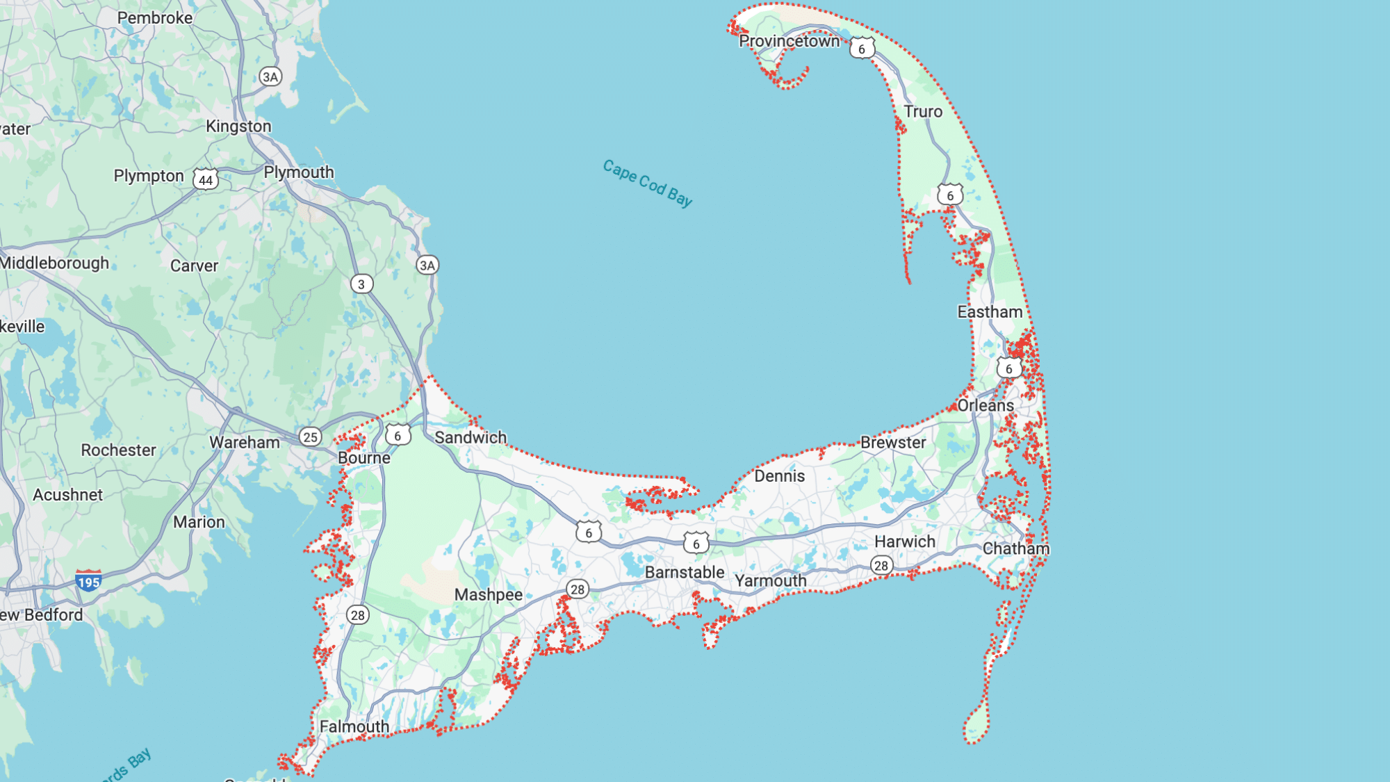 Detailed Cape Cod Map With Towns And Their Layouts Cape Guide Detailed Cape Cod Map With Towns And Their Layouts 