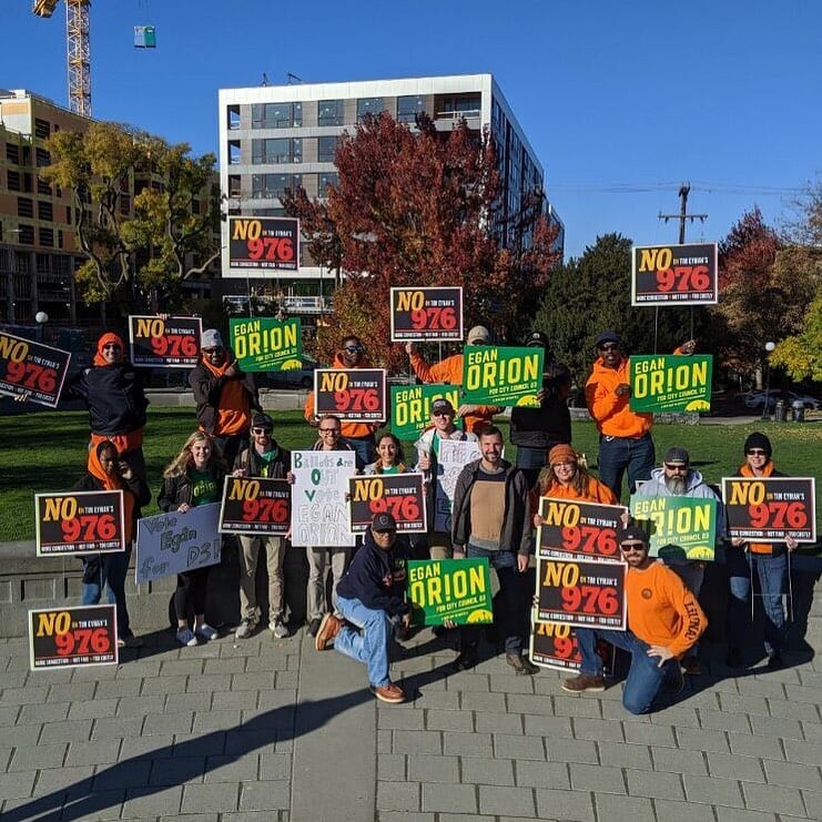 Local 242 volunteers (Image: Egan for Seattle)
