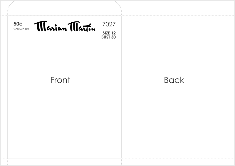 pattern envelope template carbon chic