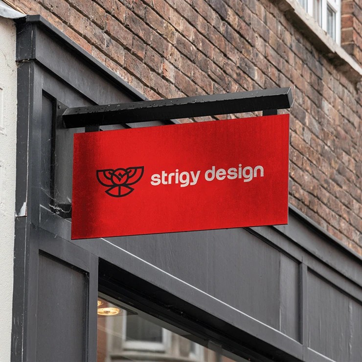 Strigy Design signboard