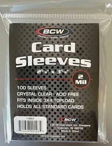 Pokemon Card Sleeves BCW Standard Trading Card Penny Sleeves - 100 Clear  Sleeves 2-5/8" X 3-5/8" Pack Bcw Standard Sleeves