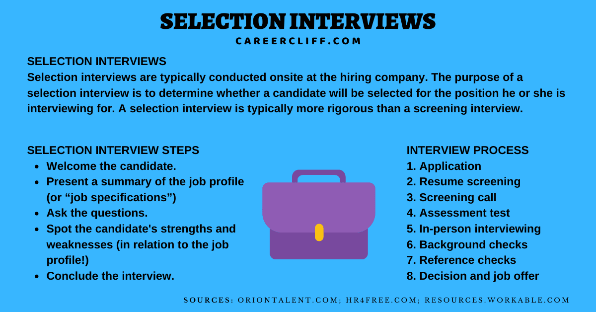 30 Selection Interview Tips: Questions, Process, Preparation - CareerCliff