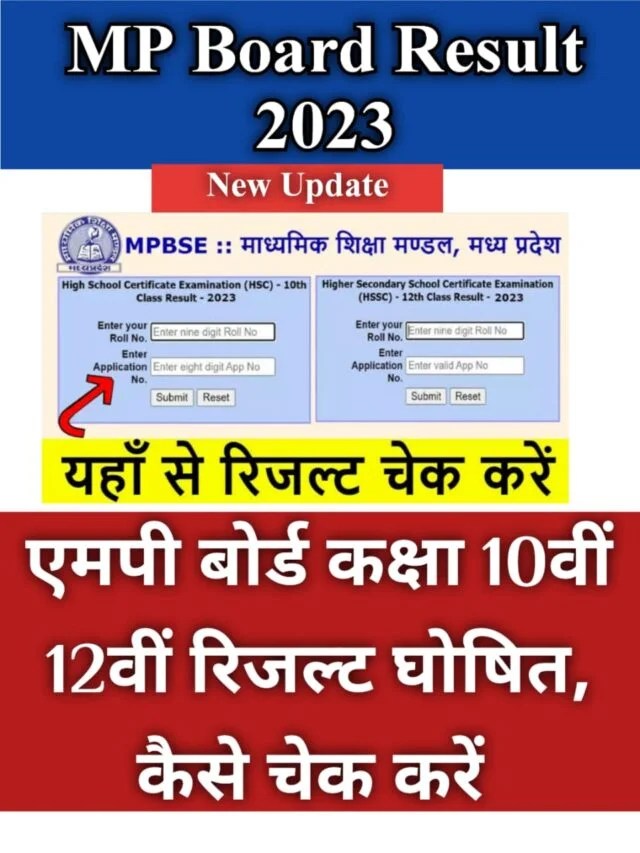 MP Board 10th 12th Class Result 2023