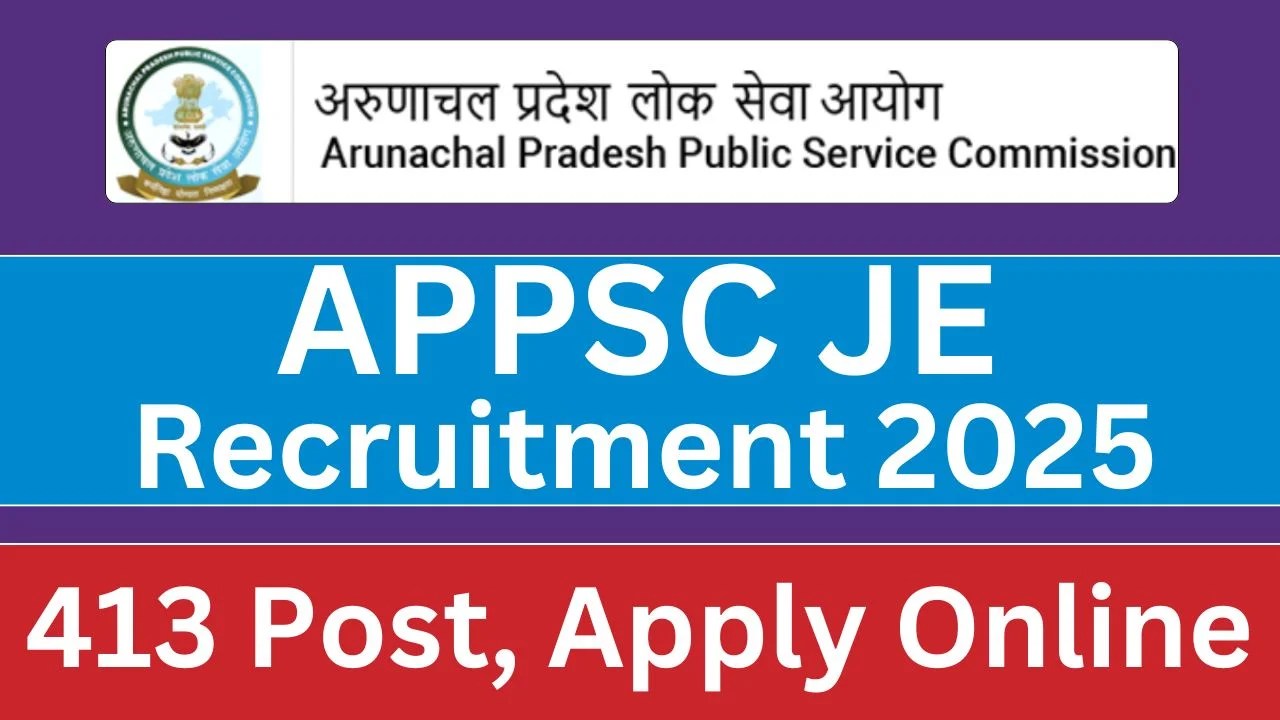 APPSC JE Recruitment 2025