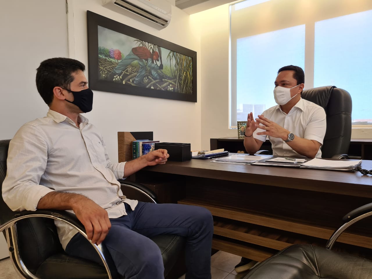 André Ferreira e Marlos se reúnem para discutir eleição de Maraial