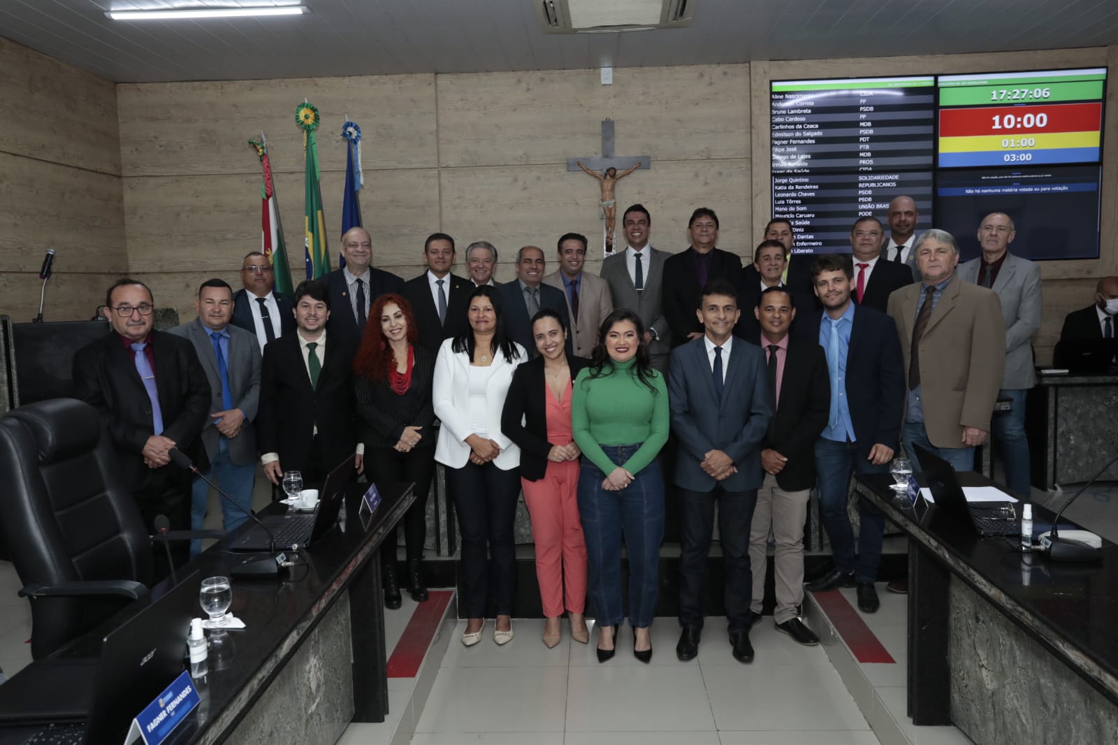 Prefeito Rodrigo Pinheiro prestigia retorno dos trabalhos legislativos Prefeito Rodrigo Pinheiro prestigia retorno dos trabalhos legislativos