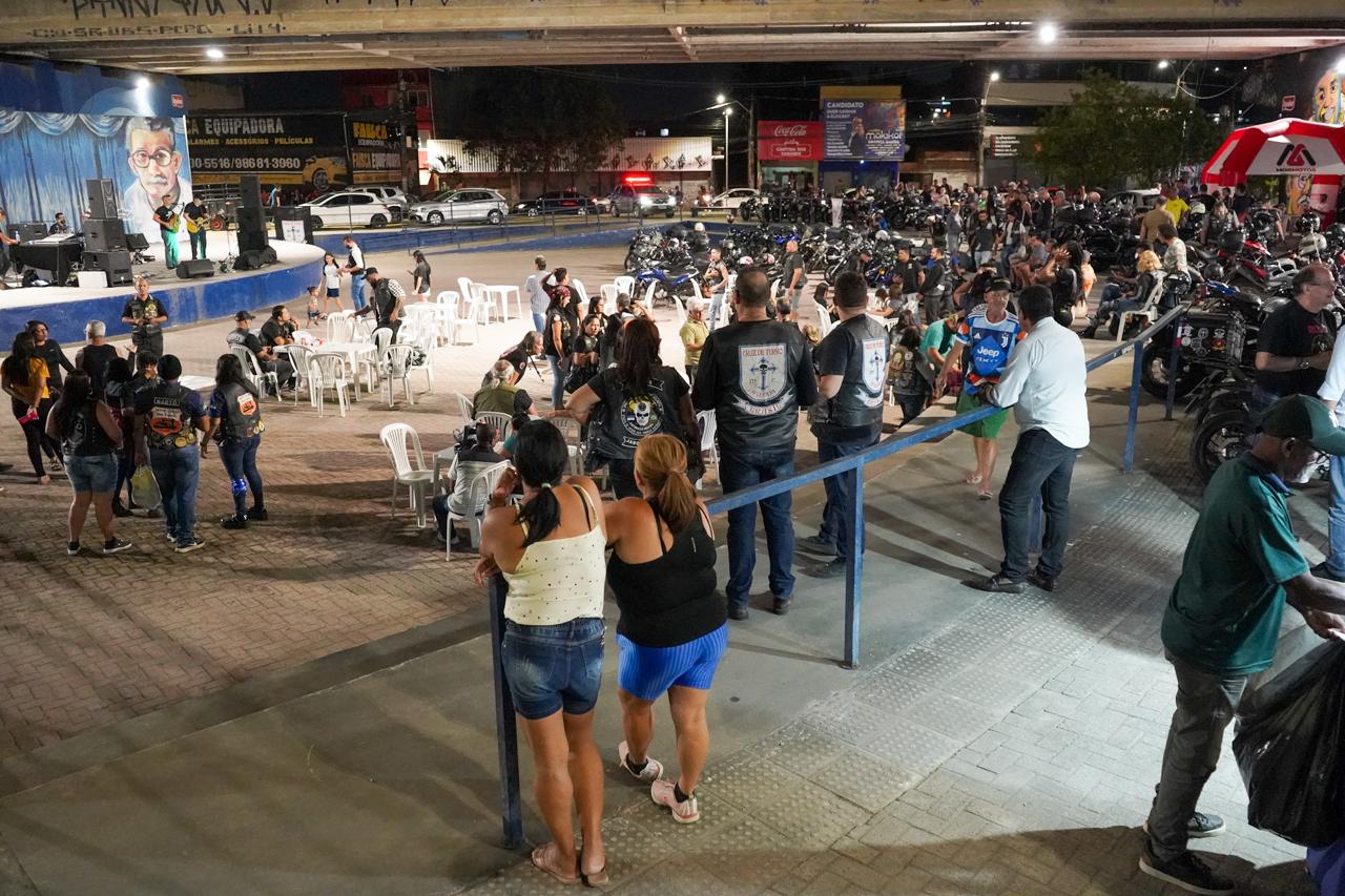 Praça do viaduto PECOM recebe encontro de motociclistas nesta quarta-feira (23)