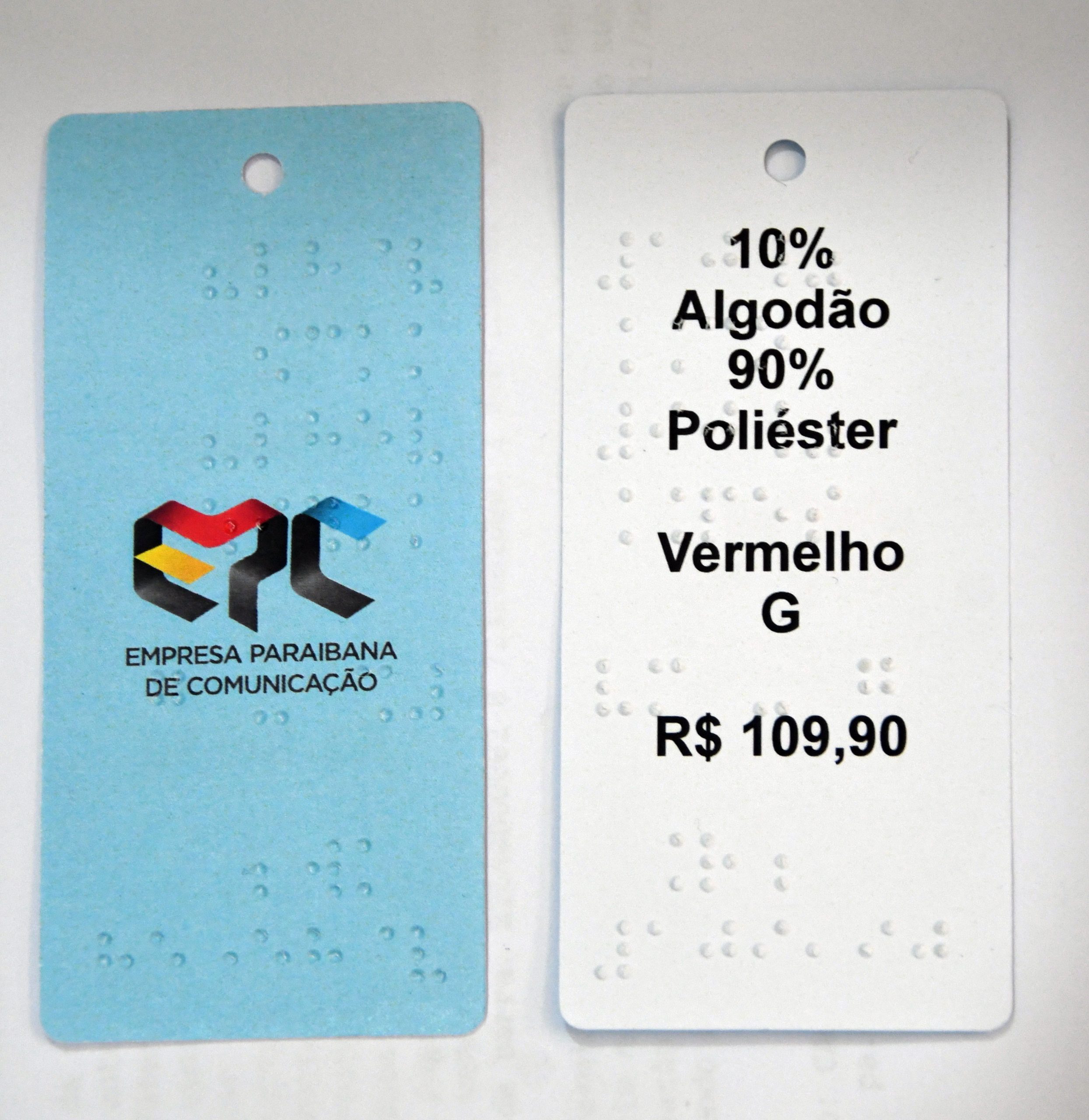 EPC disponibiliza produção de etiquetas para roupas em Braille determinadas por nova lei