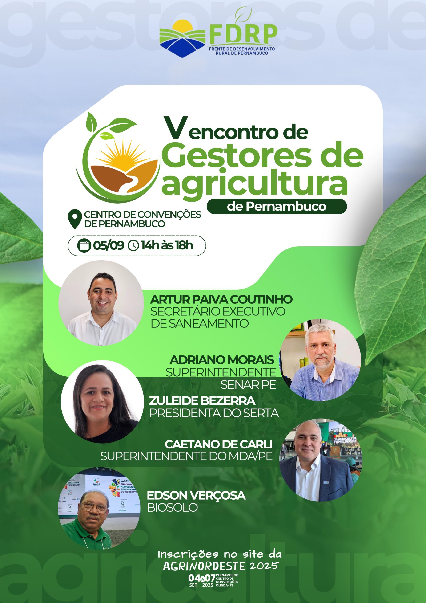 Gestores de Agricultura de Pernambuco se reúnem na Agrinordeste