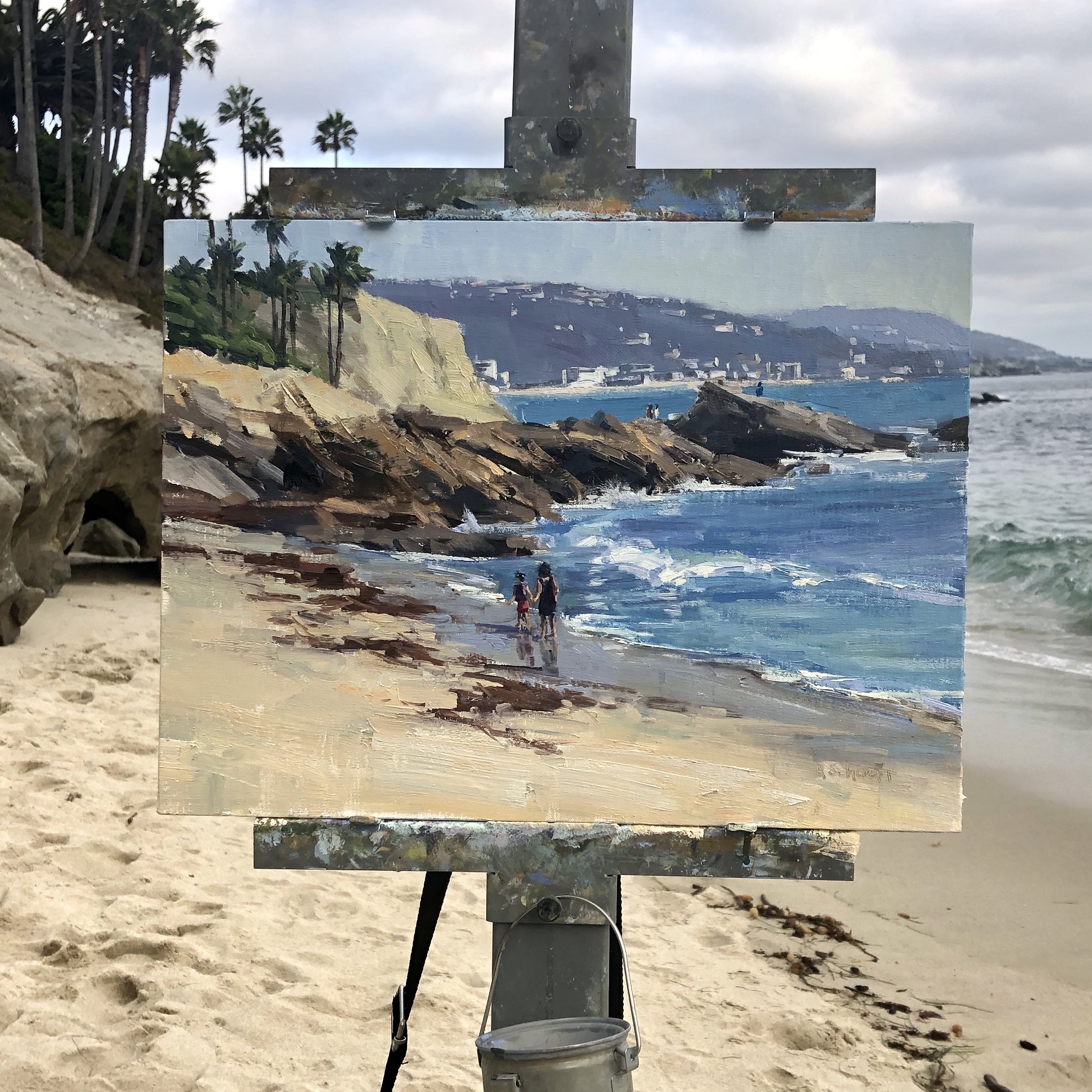 On the easel at Laguna
