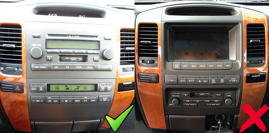 Lexus Gx470 2002 2009 Aftermarket Navigation Head Unit