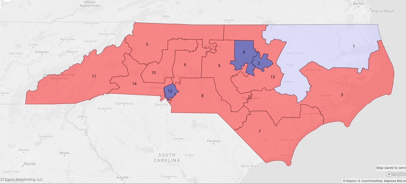 North Carolina Map 2024 