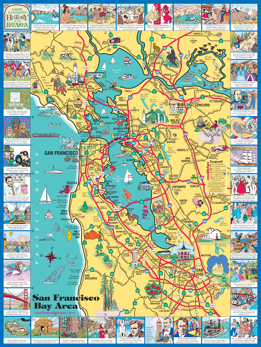 Bay Area Map California San Francisco Bay Area Map Hi Res Stock Bay Area 1080w 