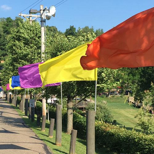 Solid Colored Flags Carrot Top Flags - Vintage Patterns - Incredible Retina Collection